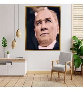 ÇERÇEVELİ ATATÜRK TABLO S694