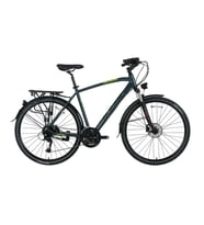 Bisan TRX 8500 City 54cm Kadro 28 Jant Hidrolik Disk Fren 27 Vites Şehir Bisikleti Parlak Gri Sarı