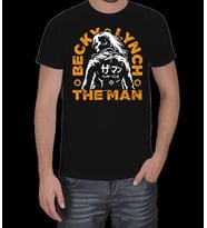 Becky Lynch THE MAN Becky Erkek Tişört (Siyah)