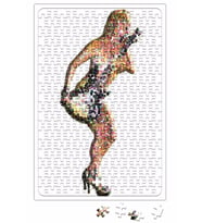 Rock Roll Müzik Gitar Puzzle 240 Parça Yapboz
