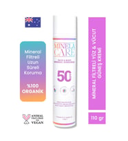 Minela Care Organik Mineral Filtreli Yüz ve Vücut Güneş Kremi SPF 50 110gr PA++++