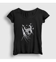 Presmono Kadın Siyah Nail Oyun Hollow Knight T-Shirt 492468tt