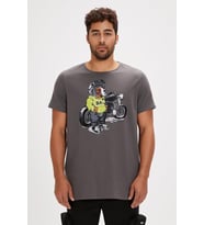 Bad Bear FAVE T-SHIRT ASPHALT Erkek Tişört K.Gri S-XXL