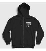 Presmono Unisex Siyah Dreams The Cranberries Fermuarlı Kapüşonlu Sweatshirt 173980tt