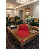 Çizgili Tek Runner, Colber Tek Runner 40x140cm Kırmızı