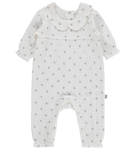 Civil Baby Yıldız Empirme 3-12 Ay Tulum - Kahverengi
