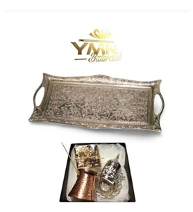 Ymn Bakircilik Gold-Gümüs 2'Li Set Fincan Takimi Kahve Fincani Hediye Kahve Fincani Takimi Kahve Fincani Kahveli Hediye Kutusu (Gümüş)