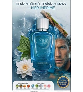 Imprimé EDP 100 ml Marie Claire Ödüllü Marin Erkek Parfümü