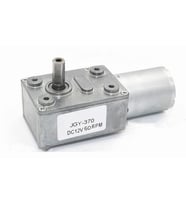 JGY370 DC 12V 60 Rpm Redüktörlü DC Motor 2 Yönde Dönme L Tip 1kg.cm Yüksek Tork Metal Dişli