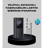 Taşınabilir 80W Kablosuz Lastik Şişirme Pompası Dijital Ekranlı