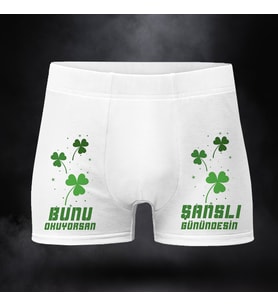 Bunu Okuyorsa Şanslı Günündesin Erkek Boxer