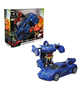 Revolt Transforming Robot Racer Uzaktan Kumandalı Sesli ve Işıklı Robotlar Mavi Robot