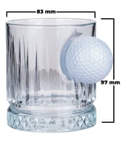Gerçek Golf Toplu 2’li Lüks Kristal Viski Bardak Seti 355 cc