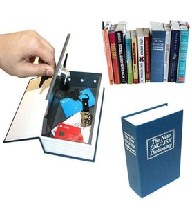 Kitap Görünümlü Gizli Kasa Kumbara Dekoratif Hediyelik