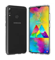 Samsung Galaxy M20 2.0 MM Korumalı Silikon Kılıf Şeffaf