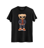 Denim Master Tedy Bear Siyah Tshirt