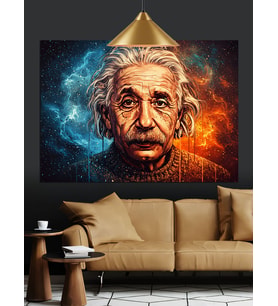 Einstein'In Bilge İfadesi Dekoratif Kanvas - Mdf Ahşap Tablo