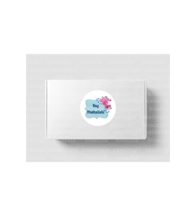 İngilizce Maşallah De Etiketi Yuvarlak Mat Sticker Say Mashallah! Nazar Değmesin 4 Cm (90 ADET)