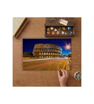 Kolezyum Gece Şehir Manzarası Tasarımı 240 parça Ahşap Puzzle Ahşap Kutuda MP01566