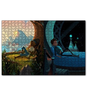 Cakapuzzle  Broken Age Kız ve Oğlan  Puzzle Yapboz MDF (Ahşap) (120 Parça)