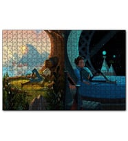 Cakapuzzle  Broken Age Kız ve Oğlan  Puzzle Yapboz MDF (Ahşap) (120 Parça)