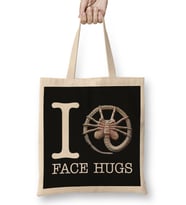 Alien I Heart Face Hugs Bez Çanta Uzun Saplı