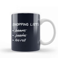 Pandemic Shopping List Kupa Bardak Porselen