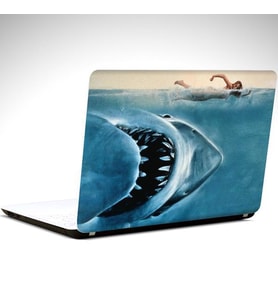 Jaws Laptop Sticker 12 İnch (29X24CM)