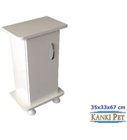 Kanki Pet 35 Cm MDF Flex İthal Akvaryum Sehpası Beyaz 35x33x67 Cm