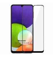 Microsonic Samsung Galaxy A22 4G Tam Kaplayan Temperli Cam Ekran Koruyucu Siyah