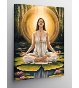 Kanvas Tablo Yoga Yapan Kadın