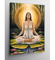 Kanvas Tablo Yoga Yapan Kadın