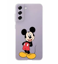 Samsung Galaxy S21 FE Kapak Mickey Mouse Tasarımlı Şeffaf Silikon Kılıf