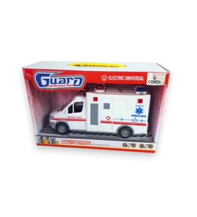 Işıklı ve Sesli Pilli Ambulans CTOY-89-501A  (Çok Renkli)