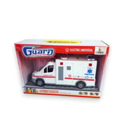 Işıklı ve Sesli Pilli Ambulans CTOY-89-501A  (Çok Renkli)