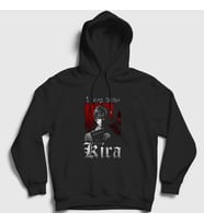 Presmono Unisex Siyah Kira V3 Anime Death Note Kapüşonlu Sweatshirt 130458tt
