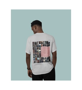 Tommy Shelby albüm baskılı kaliteli unisex oversize T-shirt (Gri)