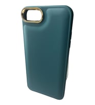 İphone 6Plus 7Plus 8Plus Air Bag Kamera Korumalı Çerçeveli (12Görünümlü) Darbe Emici Silikon Kılıf (Yeşil)