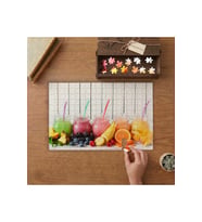 Renkli Meyveli Soğuk İçecekler Tasarımı 240 parça Ahşap Puzzle Ahşap Kutuda MP01316