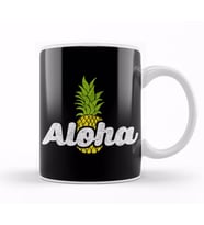 Cute Aloha Pineapple Hawaiian Fruit Theme Kupa Bardak Porselen