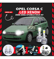 Opel Corsa C 2000-2006 Kısa Far Uyumlu Şimşek Etkili Led Xenon Performance Series H7