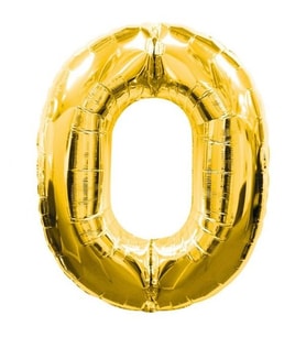 Northcity 0 Rakamlı Folyo Balon Gold Renk 40 İnç – Doğum Günü ve Kutlama Süsleme