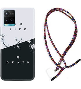 Vivo Y11S Y21S Y20 Y20S Y70 Kılıf Boyun Asklı Rasta Silikon Life and Death 1339
