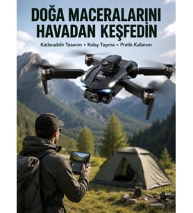 Canlı Görüntü Aktarımlı Çift Kameralı Uzaktan Kumandalı Drone
