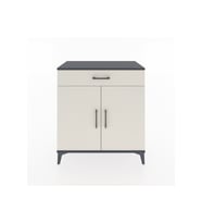 Hyperion Şifonyer 2 Raflı Tek Çekmeceli 2 Kapaklı 88x44x96 Antrasit-Aytaşı