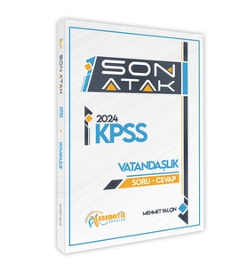2024 Anamorfik Yayınları KPSS Vatandaşlık Son Atak SORU-CEVAP (Beyaz)