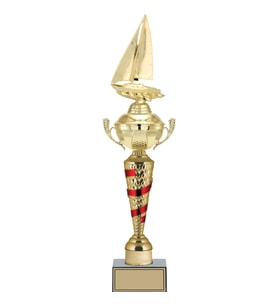 ODAK KUPA - Figürlü Kupalar - Yelken Figürlü Kupalar FG-078 C - 52 cm