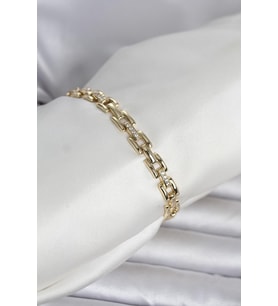 Xuping Zincir Model Gold Renk Kadın Bileklik