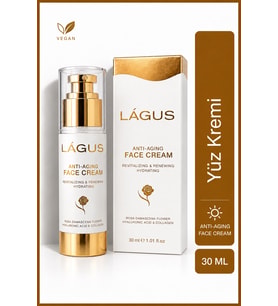 Anti Aging Yüz Kremi LAGUS Dolgunlaştırıcı Yoğun Nem Pürüzsüz Görünüm