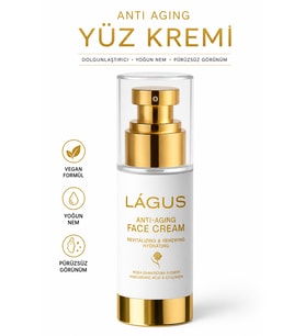 Anti Aging Yüz Kremi LÁGUS Dolgunlaştırıcı Yoğun Nem Pürüzsüz Görünüm